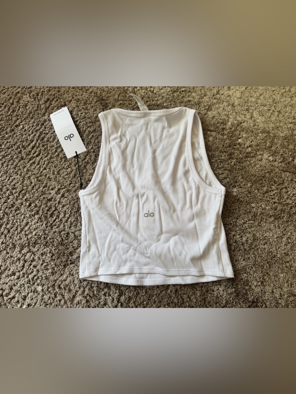 Alo Ribbed Modal Henley Tank - Picture 4 of 4